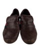Gucci Web Accent Leather Loafers