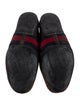 Gucci Web Accent Leather Loafers