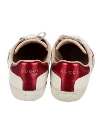 Gucci Sylvie Web Accent Leather Sneakers