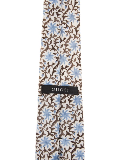 Gucci Silk Pattern Print Tie