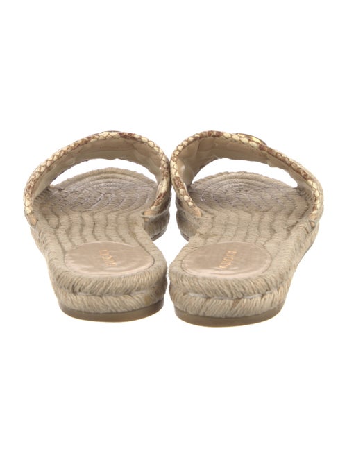 Gucci Double G Logo Straw Espadrilles