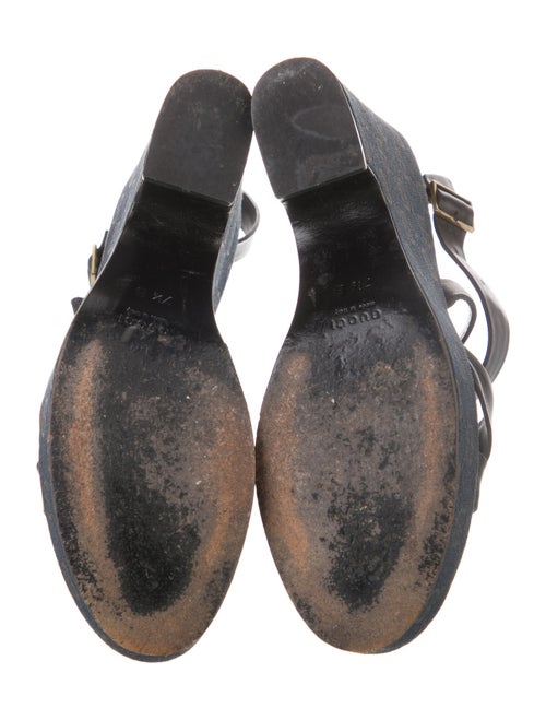 Gucci GG Canvas Leather Espadrilles