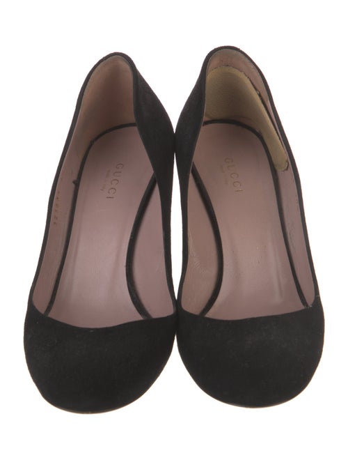 Gucci Interlocking G Logo Suede Pumps