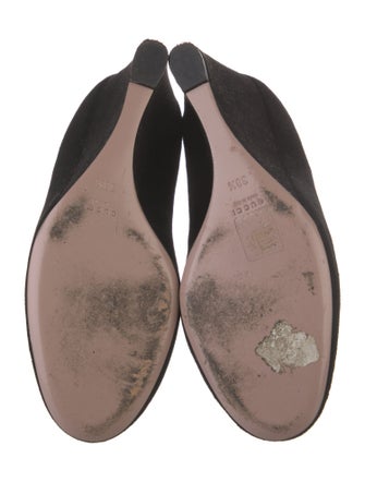 Gucci Interlocking G Logo Suede Pumps