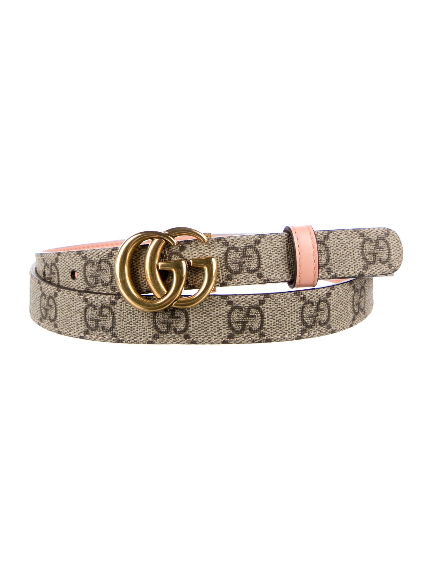 Gucci GG Supreme Skinny Belt