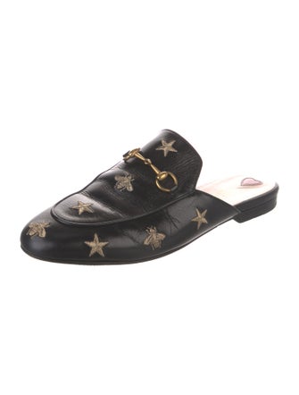 Gucci Horsebit Accent Leather Mules