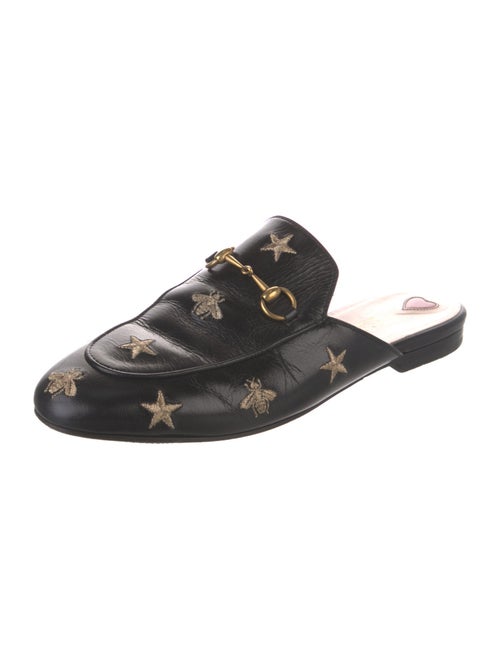 Gucci Horsebit Accent Leather Mules