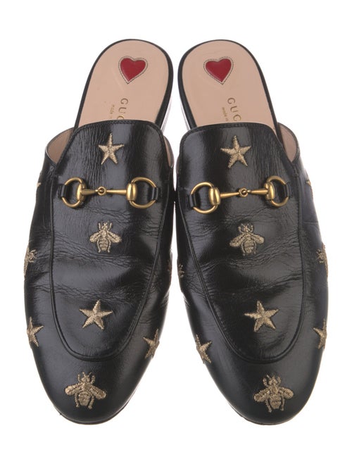 Gucci Horsebit Accent Leather Mules
