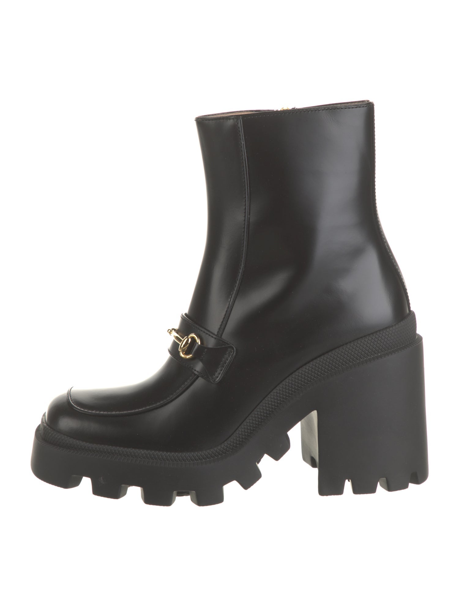 Gucci Horsebit Accent Leather Boots w/ Tags