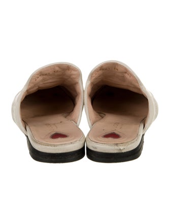 Gucci GG Logo Leather Mules