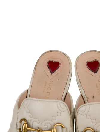 Gucci GG Logo Leather Mules