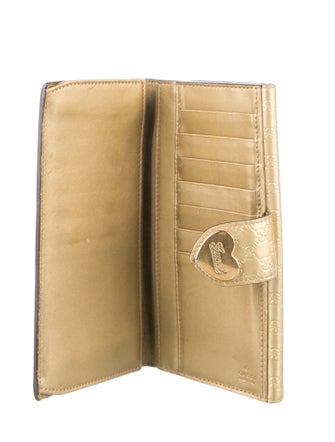 Gucci Microguccissima Pattern Leather French Purse