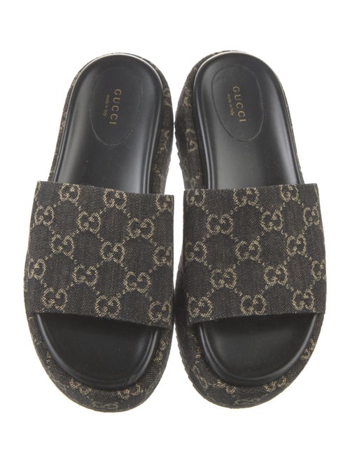 Gucci GG Denim Denim Slides