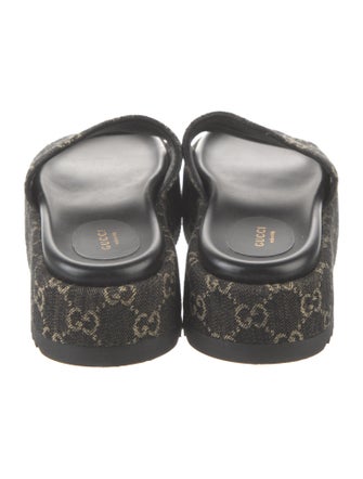 Gucci GG Denim Denim Slides