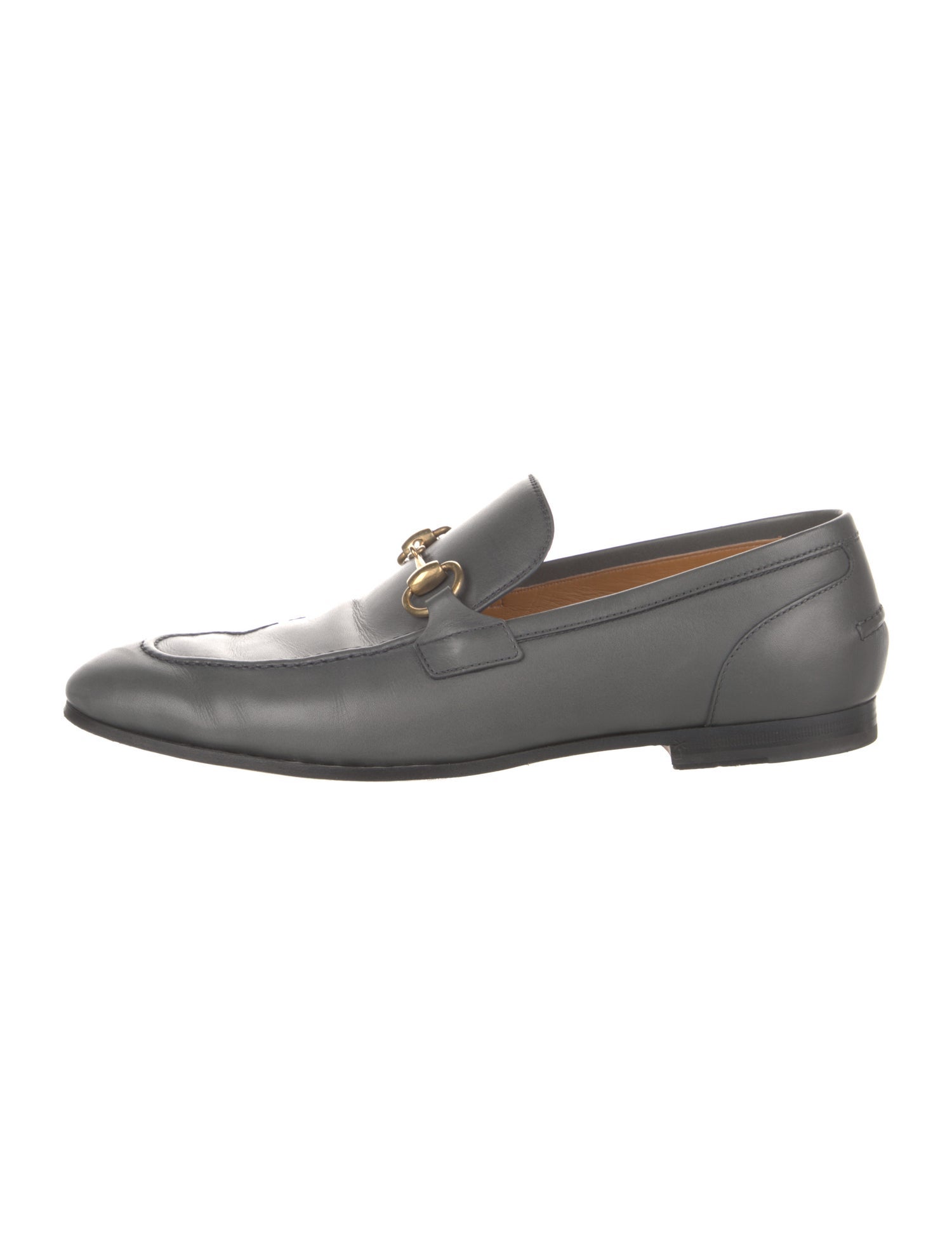 Gucci Horsebit Accent Leather Dress Loafers