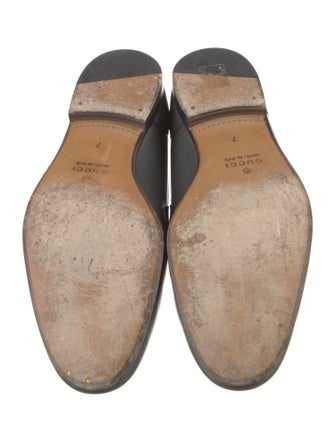 Gucci Horsebit Accent Leather Dress Loafers