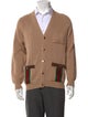 Gucci Web Accent V-Neck Cardigan