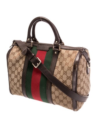 Gucci GG Canvas Web Boston