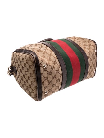 Gucci GG Canvas Web Boston