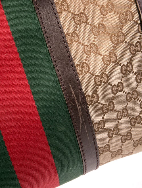 Gucci GG Canvas Web Boston
