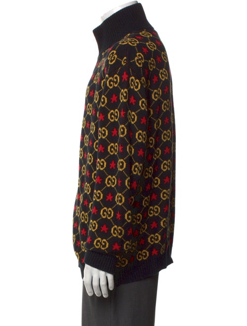 Gucci GG Logo Turtleneck Cardigan