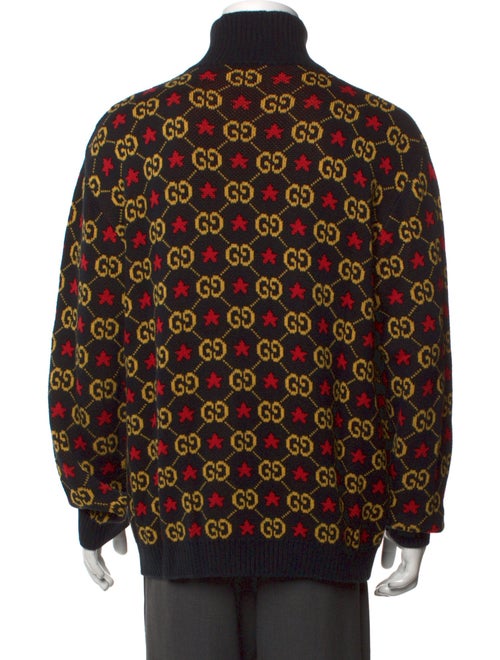 Gucci GG Logo Turtleneck Cardigan