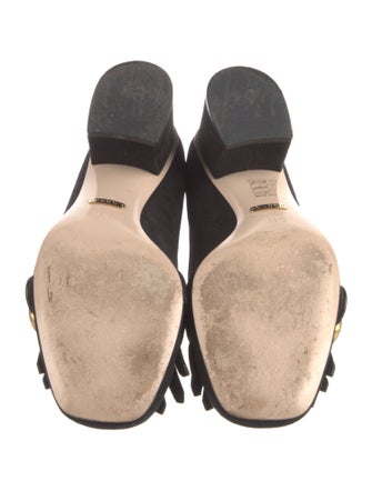 Gucci Double G Logo Suede Pumps