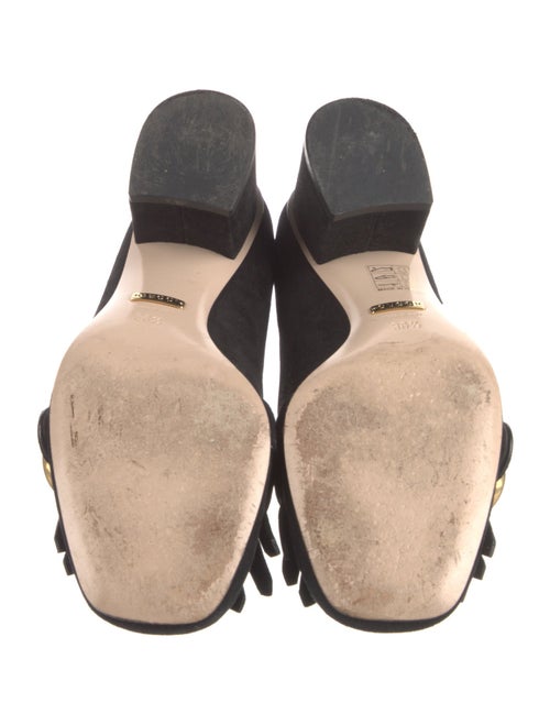Gucci Double G Logo Suede Pumps