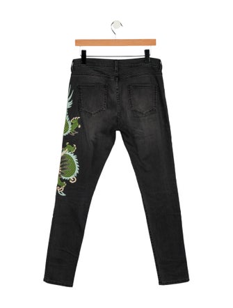 Gucci Mid-Rise Straight Leg Jeans