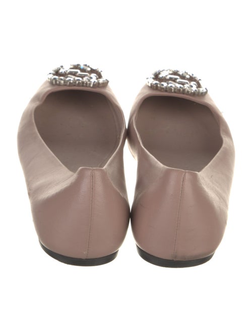 Gucci Interlocking G Logo Leather Flats