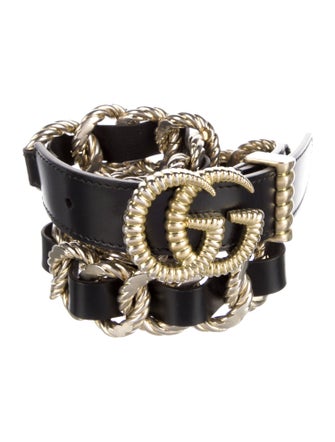 Gucci Interlocking G Logo Skinny Belt