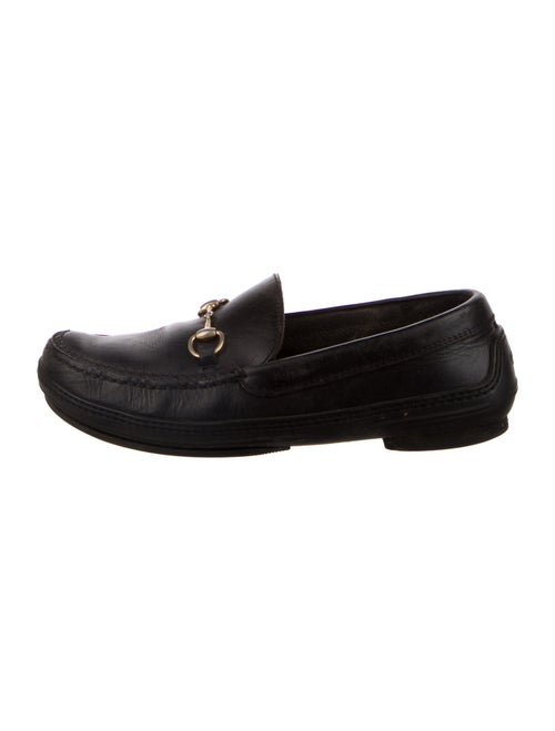 Gucci Horsebit Accent Leather Loafers