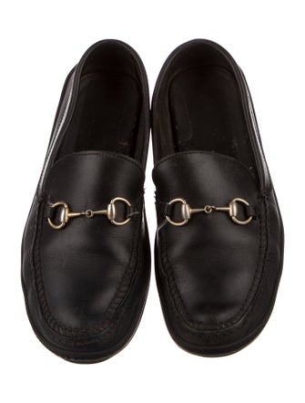 Gucci Horsebit Accent Leather Loafers