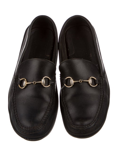 Gucci Horsebit Accent Leather Loafers