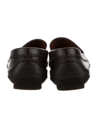 Gucci Horsebit Accent Leather Loafers