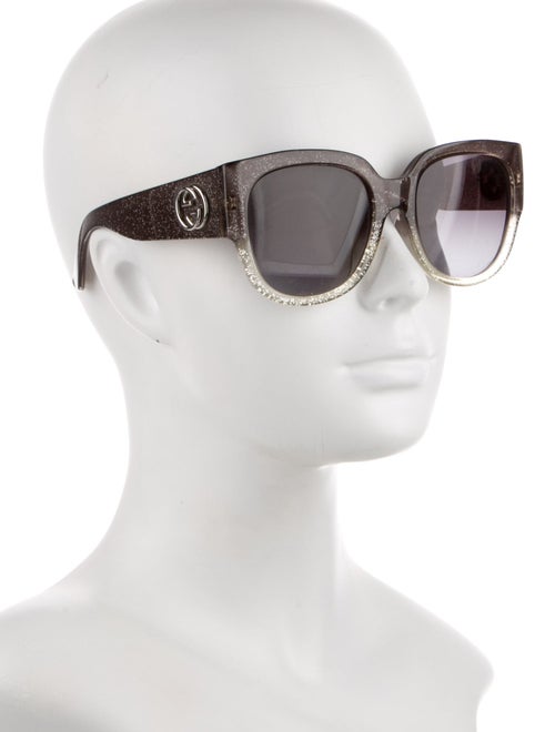 Gucci Interlocking G Logo Oversize Sunglasses