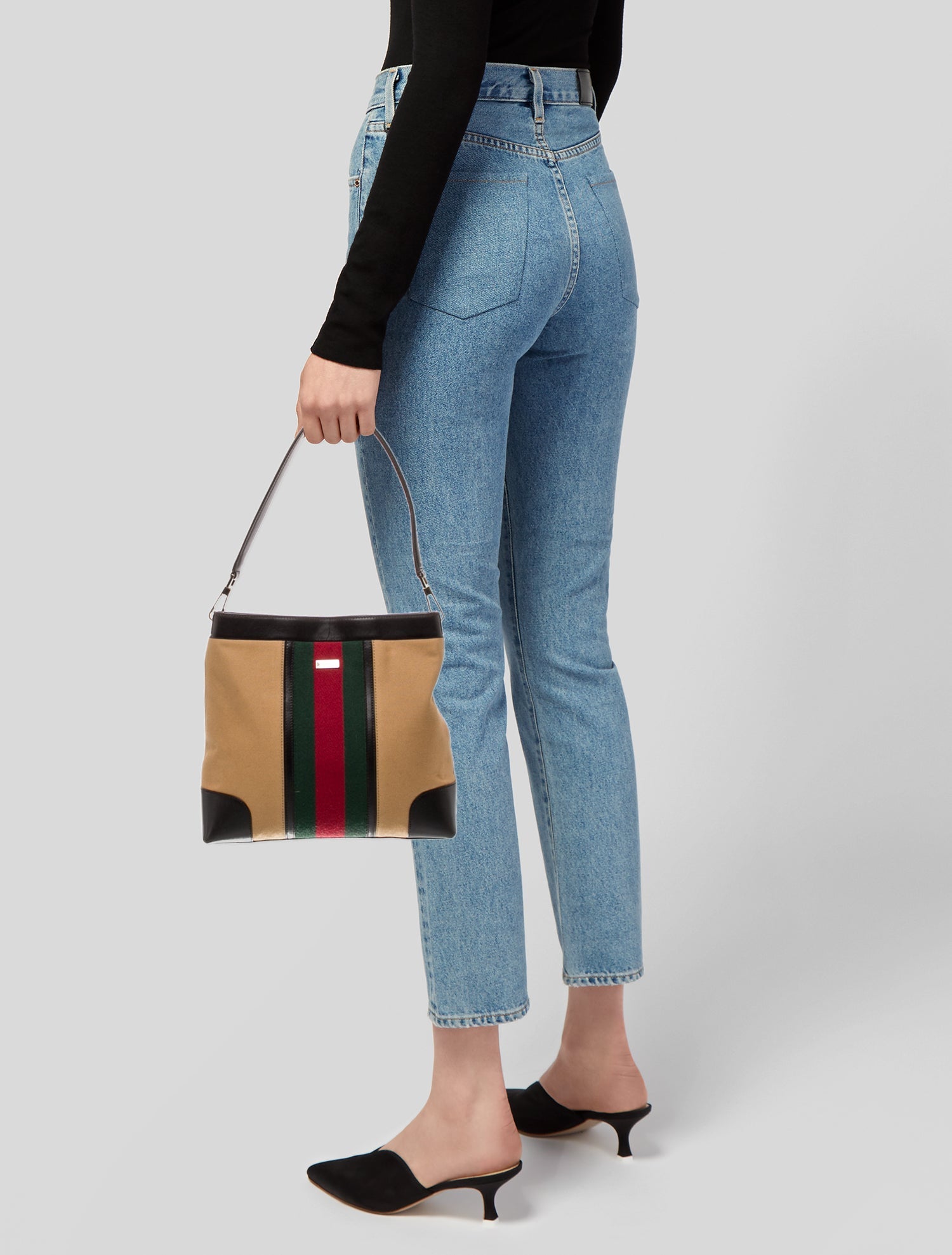 Gucci Web Shoulder Bag Vintage