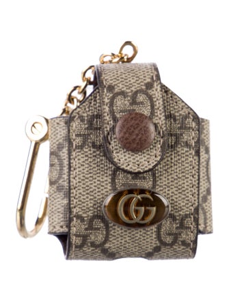 Gucci Coated Canvas Pattern Print Airpods Case