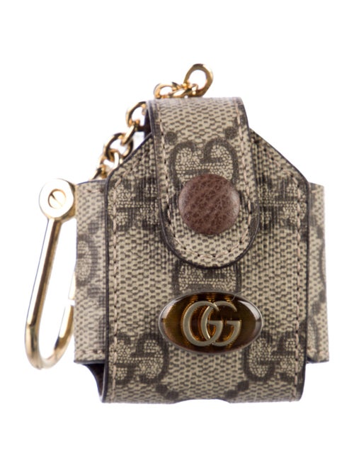 Gucci Coated Canvas Pattern Print Airpods Case