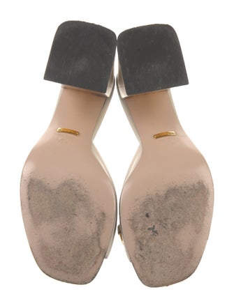 Gucci Horsebit Accent Leather Slides