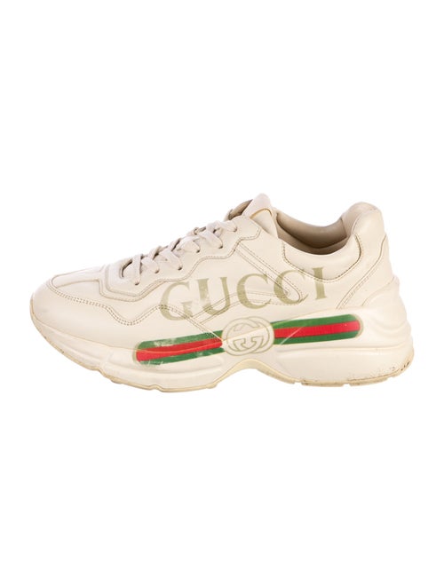Gucci Web Accent Leather Chunky Sneakers