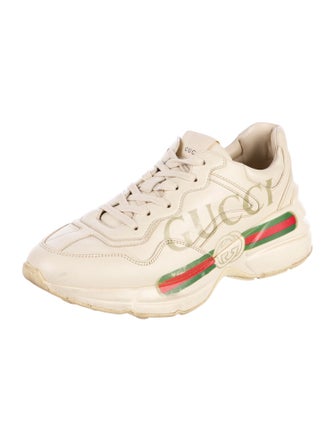 Gucci Web Accent Leather Chunky Sneakers