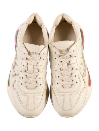 Gucci Web Accent Leather Chunky Sneakers