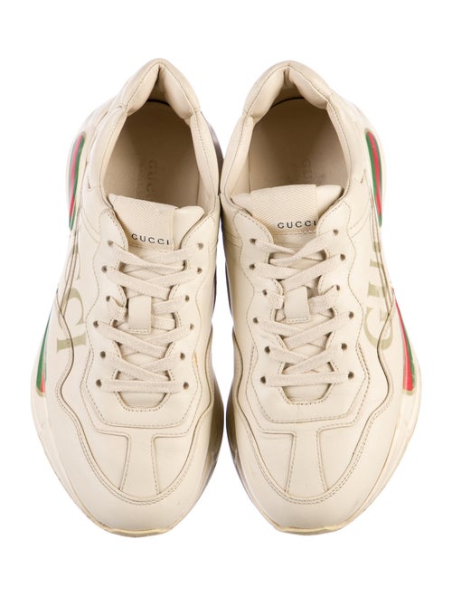 Gucci Web Accent Leather Chunky Sneakers