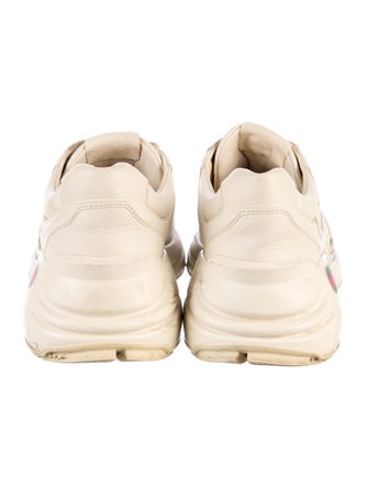 Gucci Web Accent Leather Chunky Sneakers