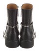 Gucci GG Signature Leather Moto Boots
