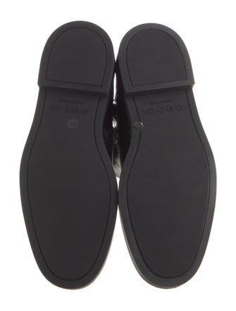 Gucci GG Signature Leather Moto Boots