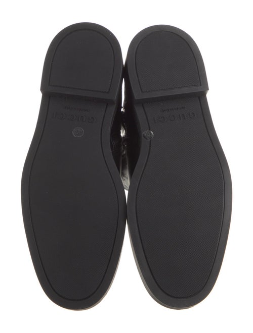 Gucci GG Signature Leather Moto Boots