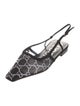 Gucci GG Logo Mesh Slingback Flats