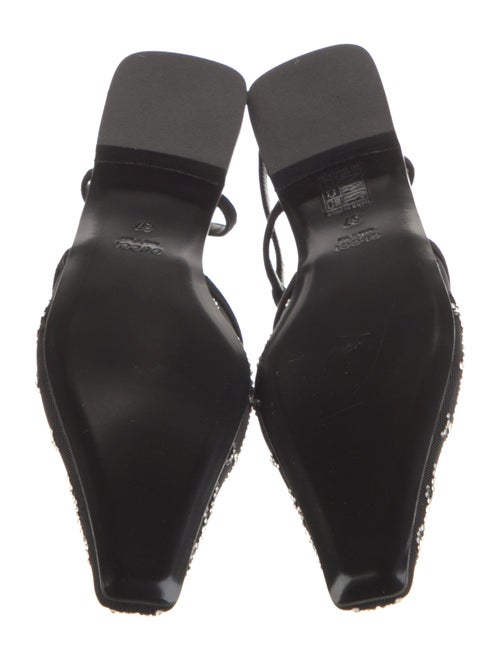 Gucci GG Logo Mesh Slingback Flats